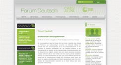 Desktop Screenshot of forumdeutsch.ca