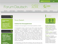 Tablet Screenshot of forumdeutsch.ca